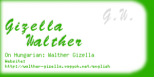 gizella walther business card